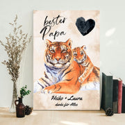 Wildkatzen Partner Kunstdruck | personalisierbar